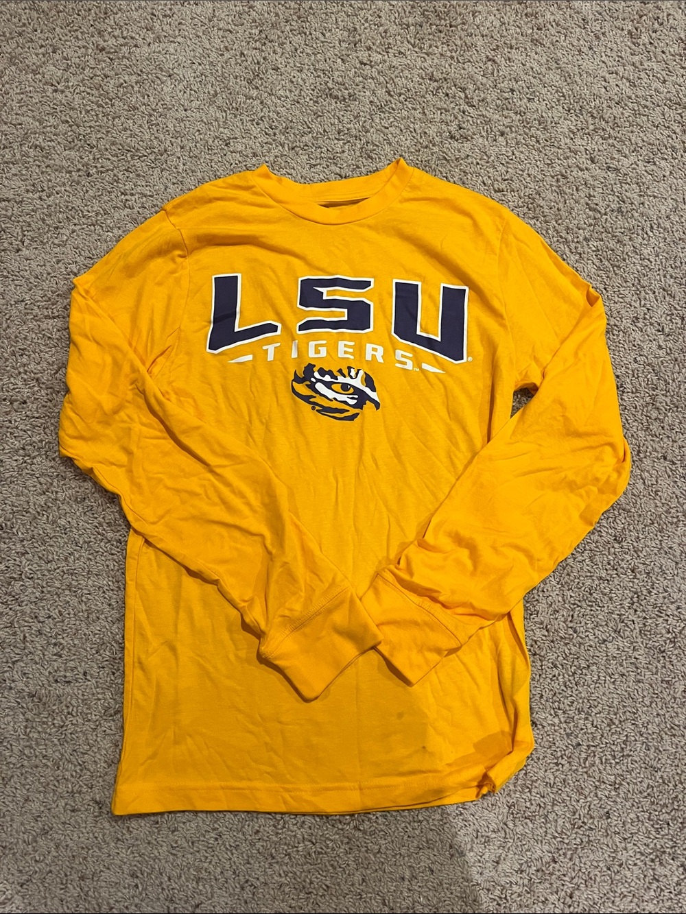 Knights Apparel LSU Tigers Gold Long-Sleeve Tee